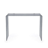 iPLEX Milvio Consolle in PMMA 75x100cm Fumè Trasparente Made in Italy