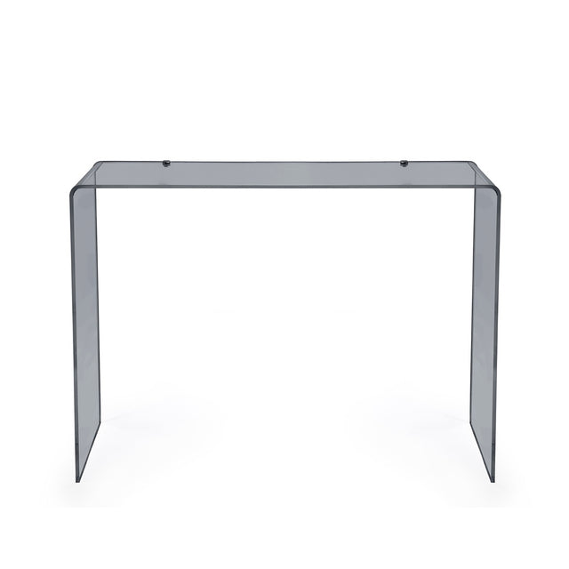 iPLEX Milvio Consolle in PMMA 75x100cm Fumè Trasparente Made in Italy