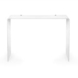 iPLEX Milvio Consolle in PMMA 75x100cm Bianco Made in Italy