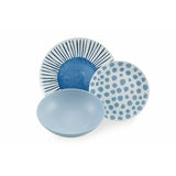 VILLA D'ESTE HOME TIVOLI Marea Servizio Tavola Set Piatti 18 Pezzi Porcellana