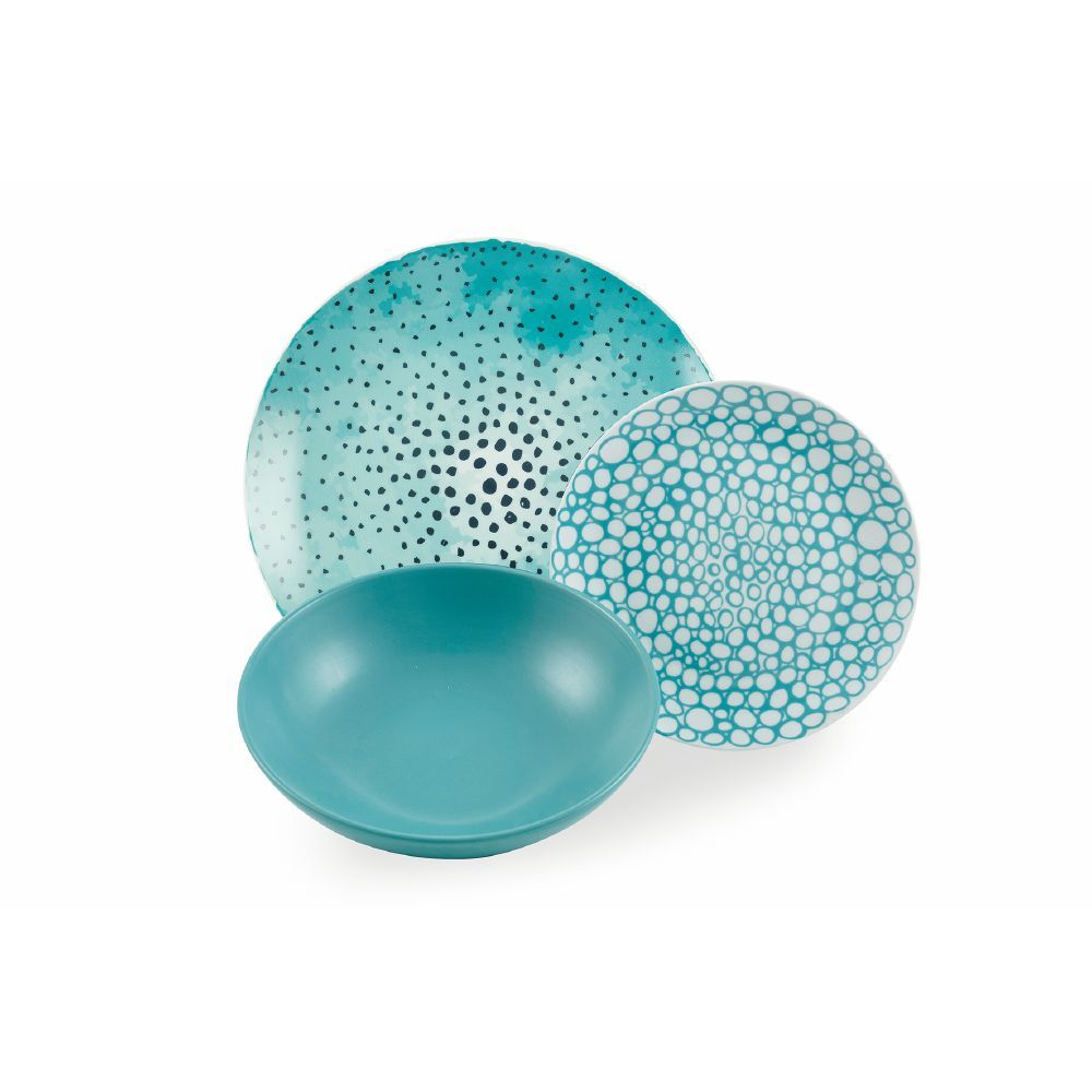 VILLA D'ESTE HOME TIVOLI Marea Servizio Tavola Set Piatti 18 Pezzi Porcellana