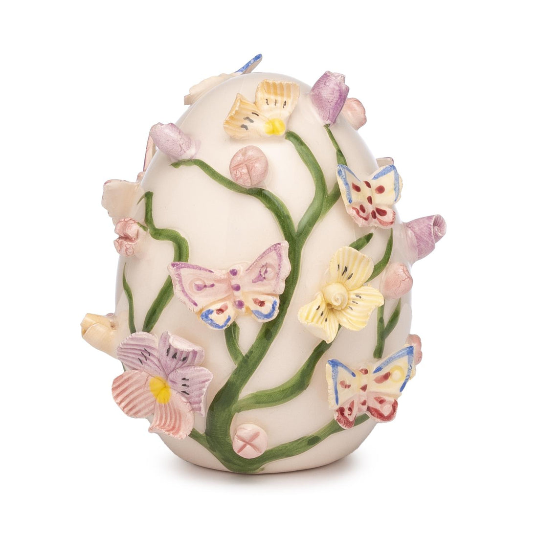 PALAIS ROYAL Decorazione Uovo Ovetto di Pasqua con Farfalle 8cm Porcellana