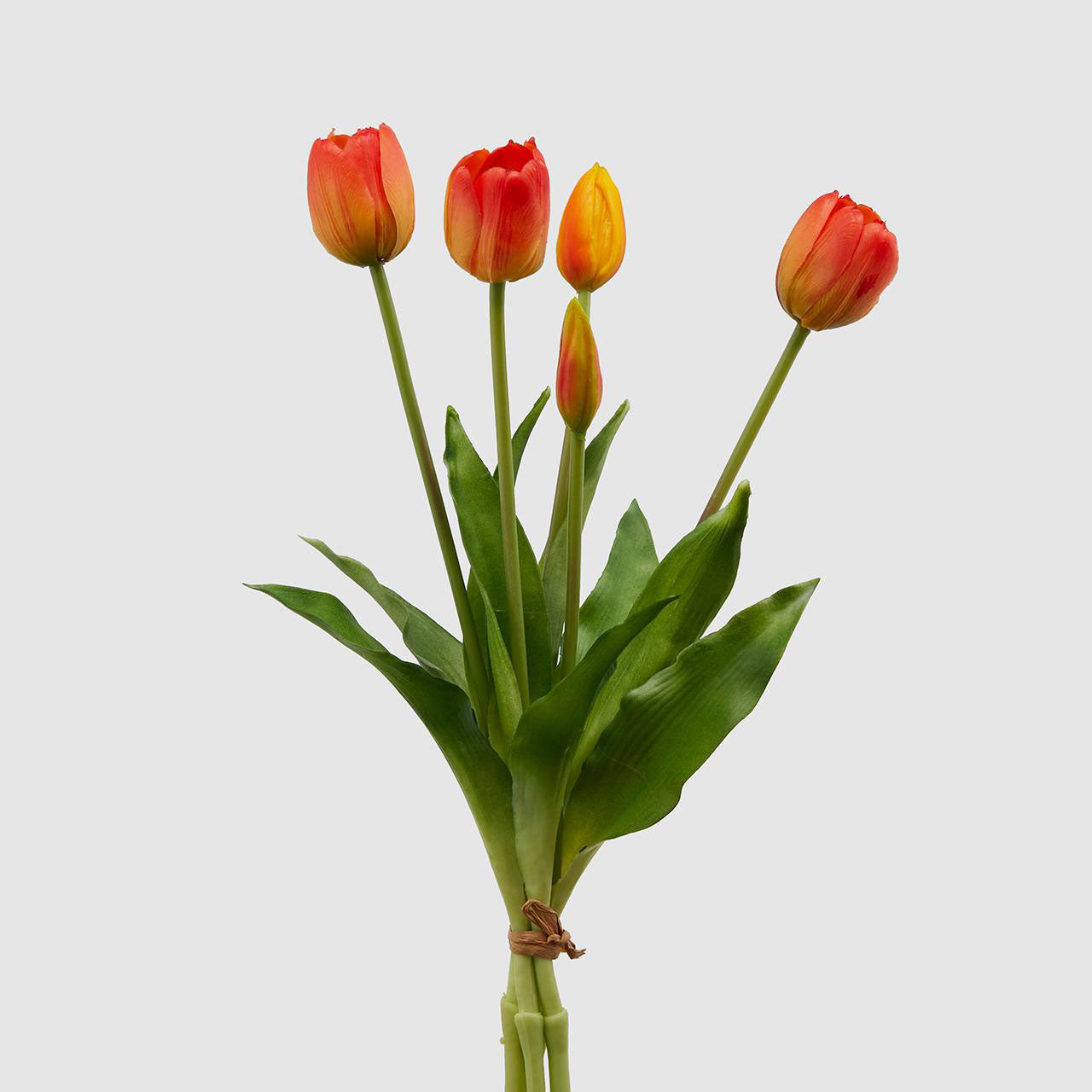 EDG Enzo De Gasperi Mazzo di Tulipani Bouquet Fiori Artificiali 40cm Arancio