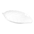 BRANDANI Vassoietto Vassoio Foglia 26x18cm Porcellana Bianco