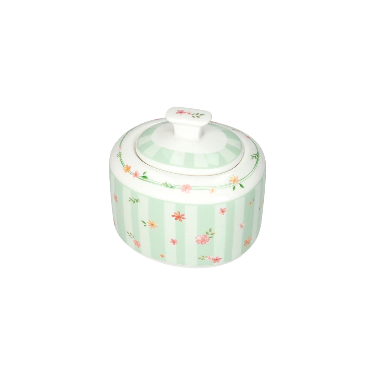 BRANDANI Green Pollen Sugar Bowl 10.5x10cm Porcelain