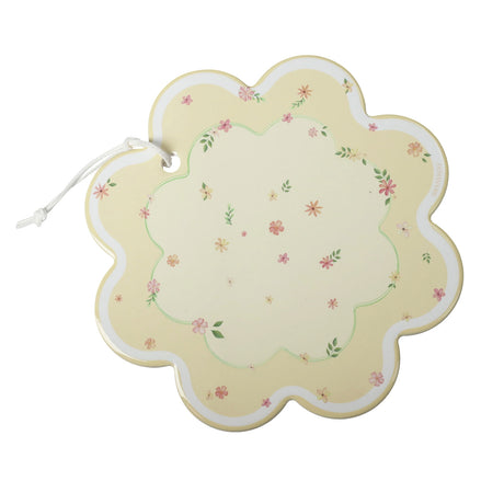 BRANDANI Polline Giallo Decorazione Sottopentola 20cm Porcellana e Sughero