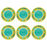 BRANDANI Piatto Fondo Citrus in Melamina 21,5cm Set 6 Pezzi Servizio Tavola