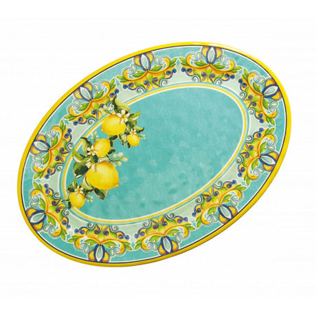 BRANDANI Vassoio Piatto Ovale Citrus 50x36cm Melamina