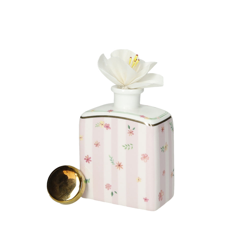 BRANDANI Polline Rosa Diffusore di Fragranza 11x7,5cm Porcellana