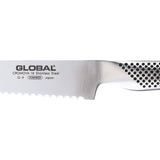 GLOBAL Coltello Pane 22cm in Acciaio Inox Cromova 18 G-09