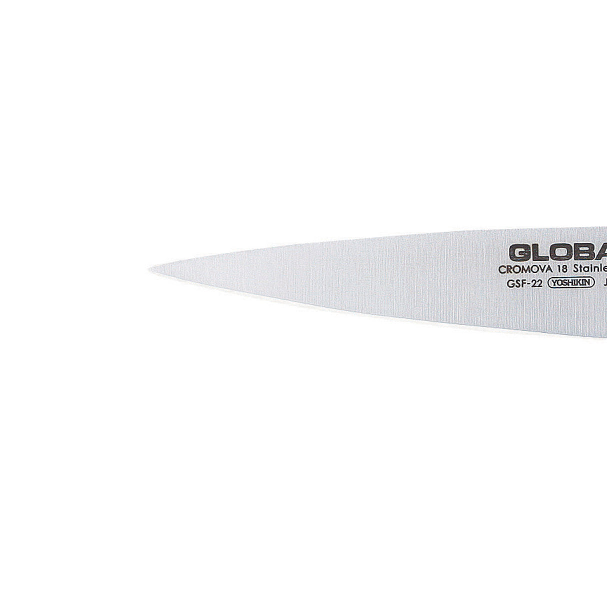 GLOBAL Coltello Spelucchino Dritto 11cm in Acciaio Inox Cromova 18 GSF-22