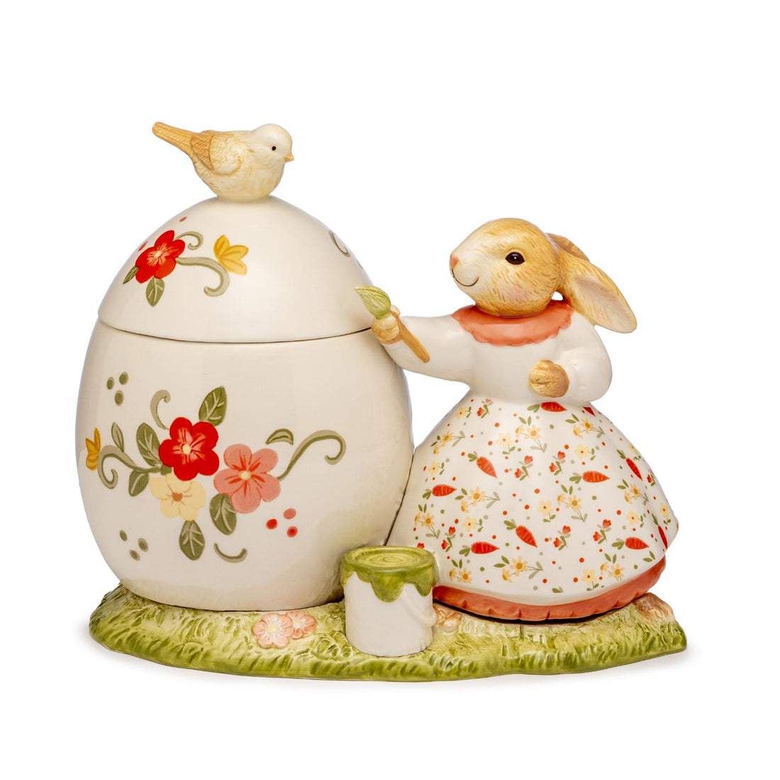 PALAIS ROYAL Scatola Uovo di Pasqua con Coniglio 28,5cm Ceramica