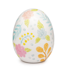 Ovetto di Pasqua Palais Royal in resina con decori floreali 27 cm
