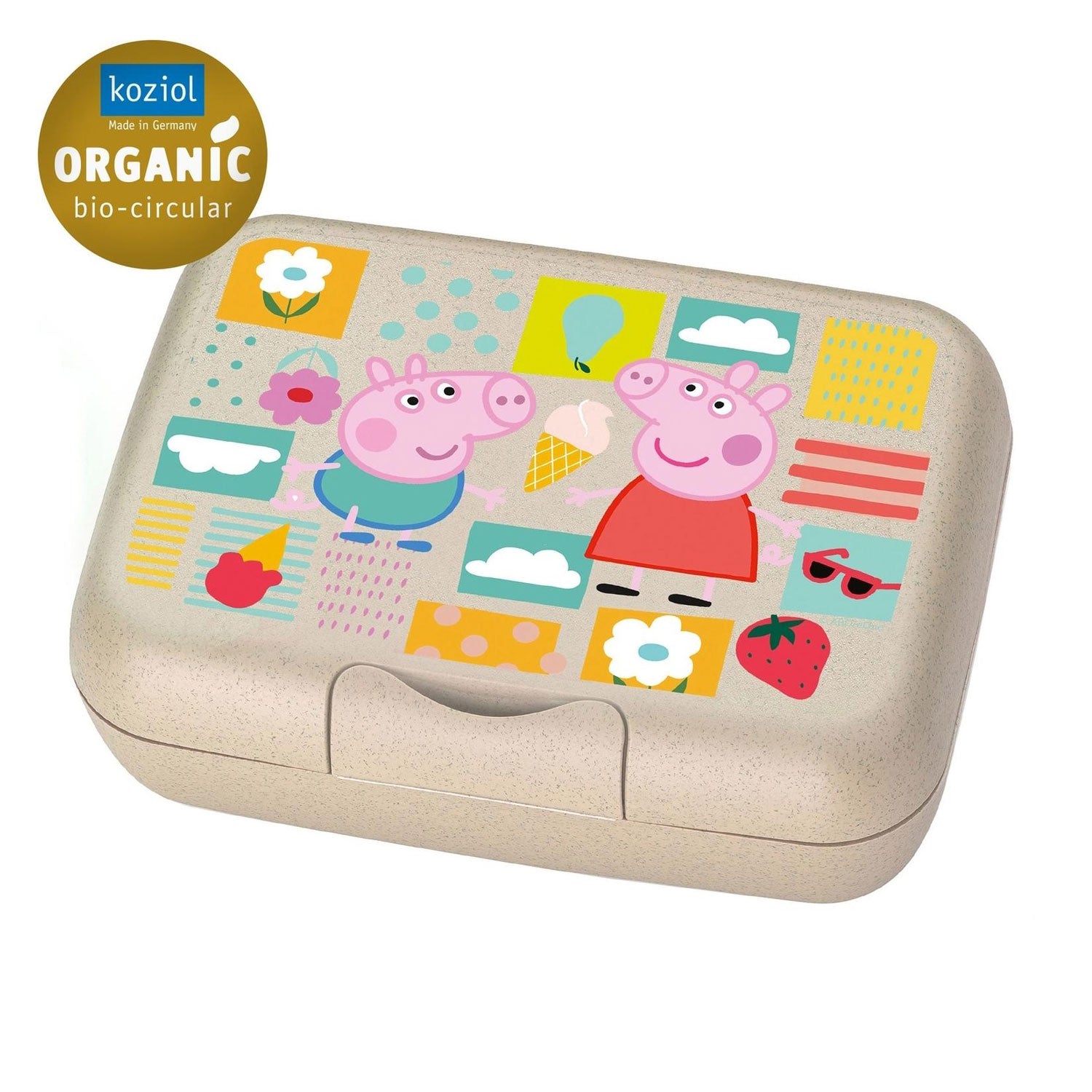 KOZIOL Contenitore Porta Pranzo Bimbo Candy L Peppa Pig 19x14cm Sabbia Organic