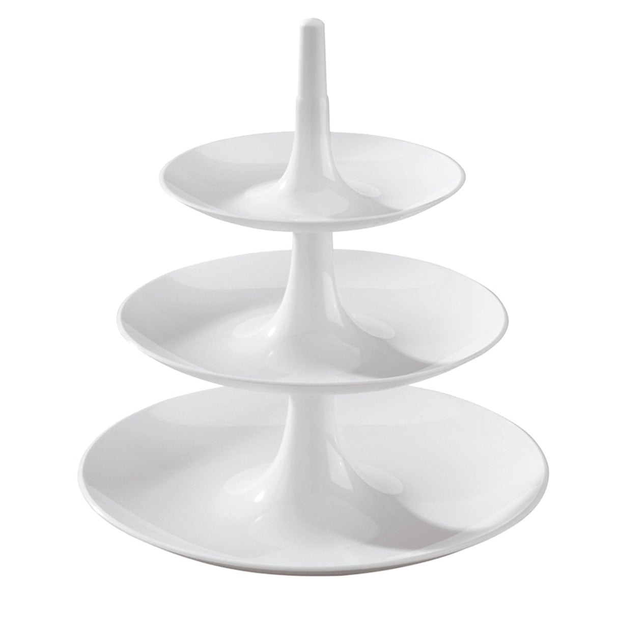 KOZIOL Etagere Alzata 3 Ripiani Impilabile Babell L 34cm Bianco Organic