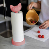 KOZIOL Portarotolo Portatovaglioli Miaou Gatto Sabbia Organic