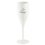 KOZIOL Calice Spumante Champagne 100ml Cheers No. 1 Life is Better With Champagne Bianco