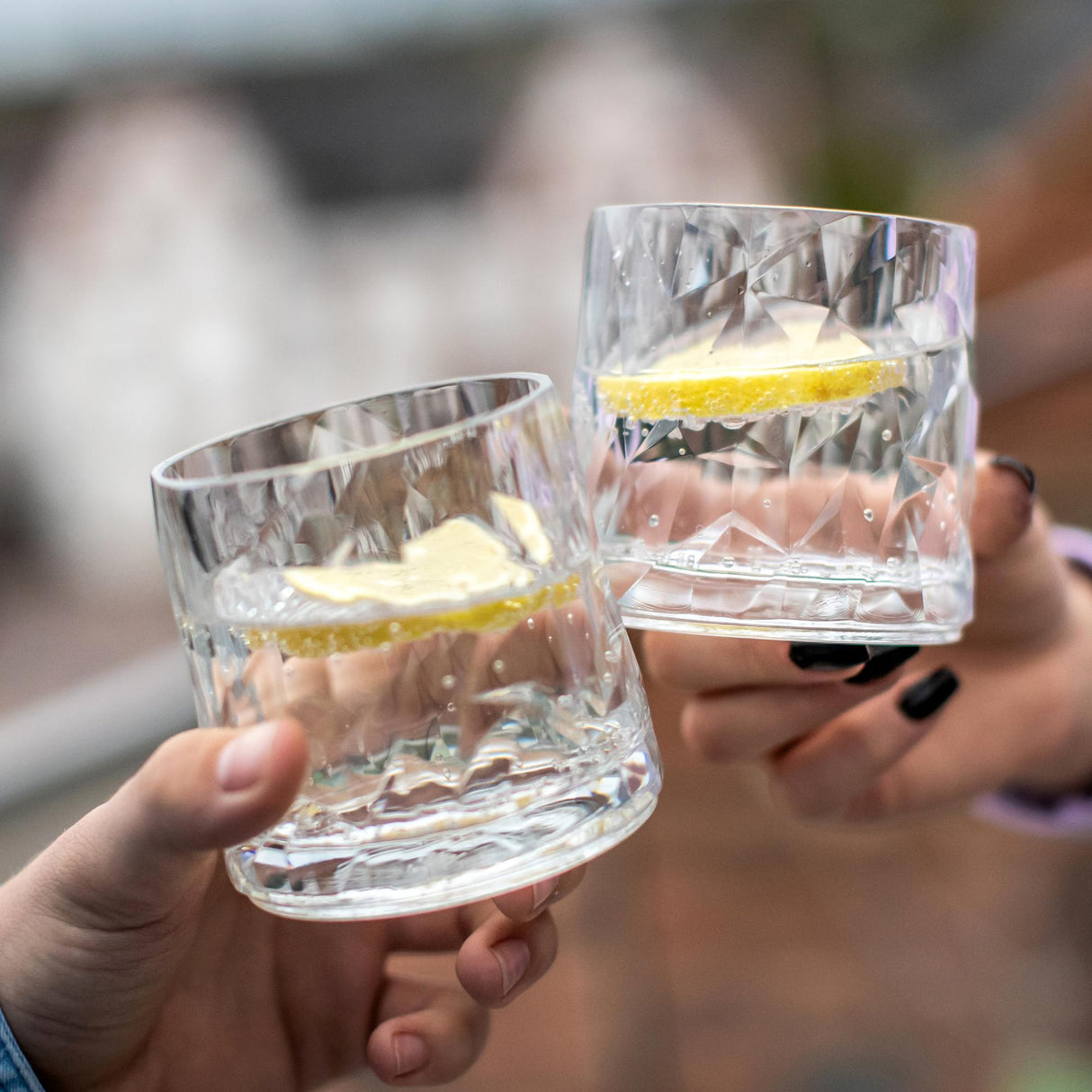 KOZIOL Set of 2 Universal Water Glasses 9cm 250ml Club No. 2 Indestructible Superglas