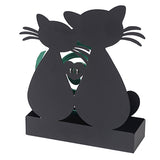MONTEMAGGI Kitten Zampirone Holder 16x18cm Black Metal