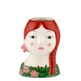 MONTEMAGGI Isotta Treccia Vaso Cachepot Porta Pianta 14x10cm Ceramica