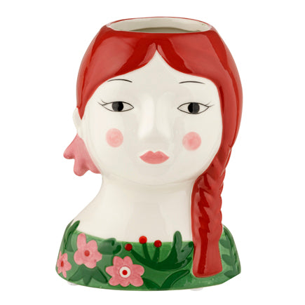 MONTEMAGGI Isotta Treccia Vaso Cachepot Porta Pianta 18x13cm Ceramica