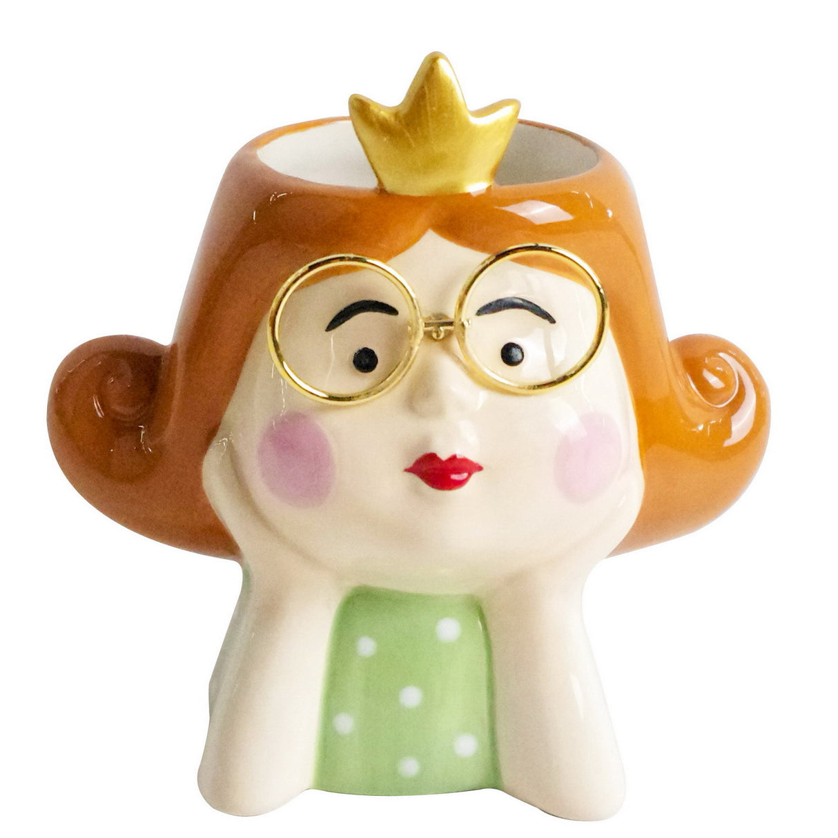 MONTEMAGGI Carlotta Vaso Cachepot Porta Pianta 12cm Ceramica