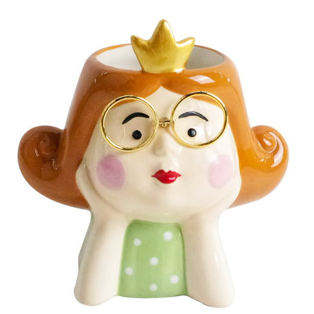 MONTEMAGGI Carlotta Vaso Cachepot Porta Pianta 12cm Ceramica