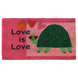 MONTEMAGGI Tappeto Zerbino Entrata Tartaruga Love is Love 70x40cm Cocco