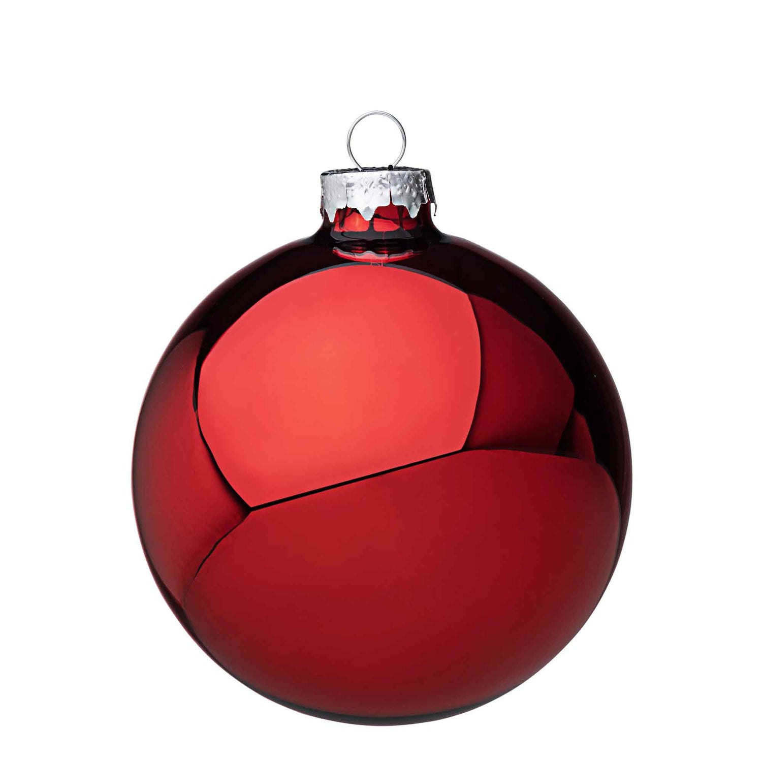 BIZZOTTO Addobbo Sfera Pallina Palla Albero di Natale Rosso Vetro 10cm