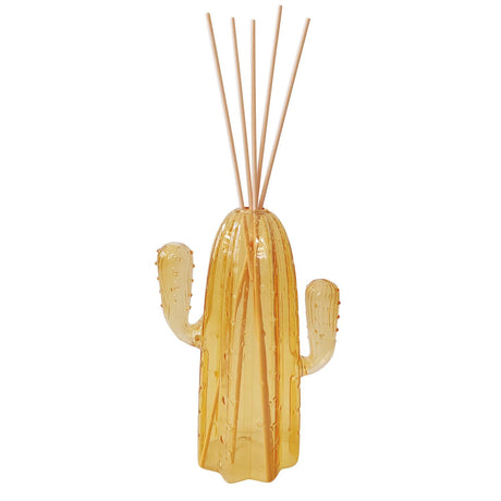 BRANDANI Cactus Diffusore di Fragranza con Bastoncini 17cm Vetro Verde