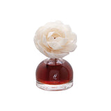 HYPNO CASA Diffusore a Bastoncini con Fiore Bianco Rosa 100ml Sandalo Nobile