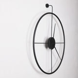 CEART Modern Florence Wall Clock 90cm Black Metal Made in Italy