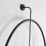 CEART Modern Florence Wall Clock 90cm Black Metal Made in Italy