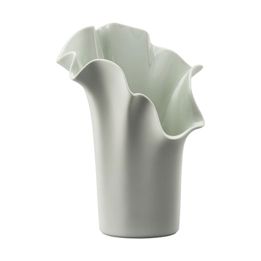 ROSENTHAL Design Vases Asym Vaso Sea Salt 30cm Verde Pastello Porcellana