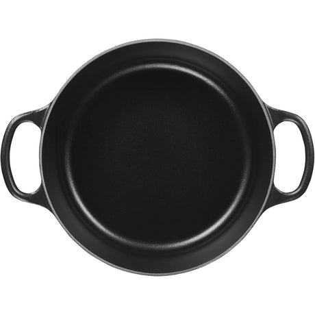 LE CREUSET Cocotte Rotonda Evolution 24cm Nero Ghisa Vetrificata