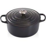 LE CREUSET Cocotte Rotonda Evolution 24cm Nero Ghisa Vetrificata