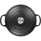 LE CREUSET Cocotte Rotonda Evolution 24cm Nero Ghisa Vetrificata