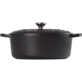LE CREUSET Oval Cocotte Evolution 29cm Black Vitrified Cast Iron