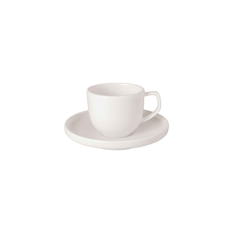 VILLEROY & BOCH Afina Tazza Caffè Espresso 50ml con Piattino 11,5cm Bianco Porcellana Premium