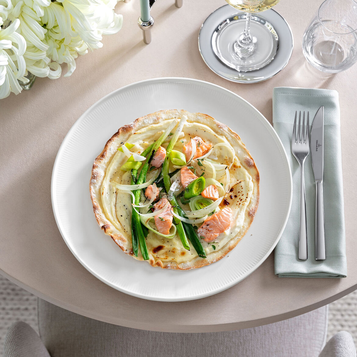 VILLEROY & BOCH Afina Piatto Gourmet 32cm Bianco Porcellana Premium