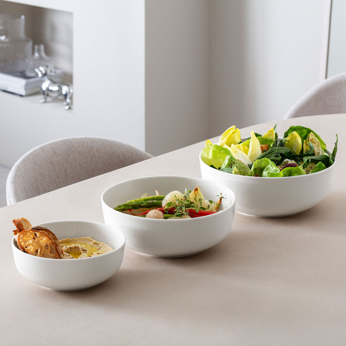 VILLEROY & BOCH Afina Insalatiera Ciotola Scodella 24cm 2lt Bianco Porcellana Premium