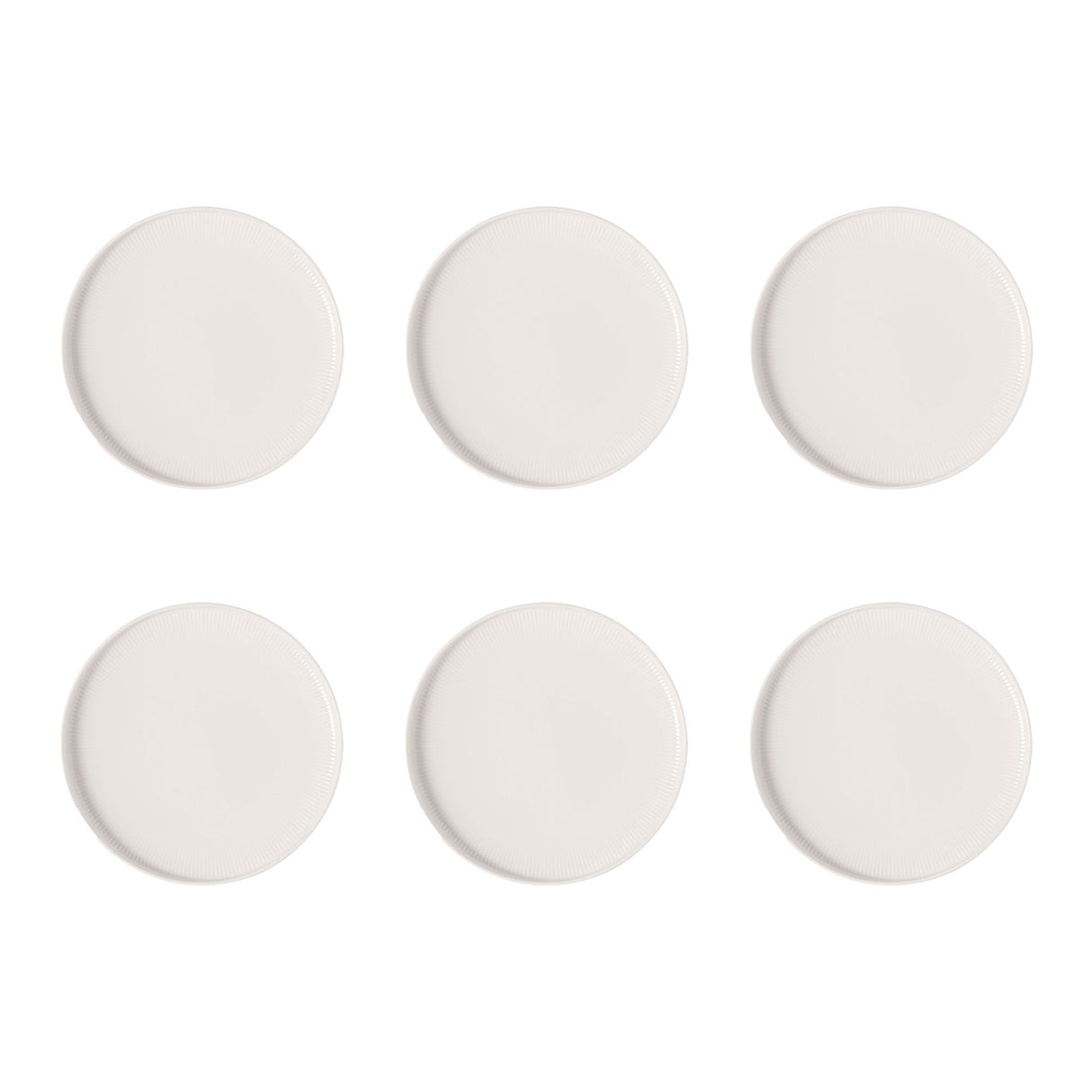 VILLEROY & BOCH Afina Piatto Frutta Colazione 22cm Set 6 Pezzi Bianco Porcellana Premium