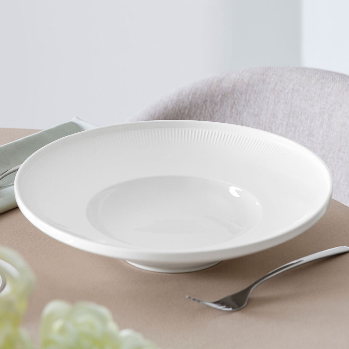 VILLEROY &amp; BOCH Afina Piatto Fondo Pasta 29cm Set 6 Pezzi Bianco Porcellana Premium