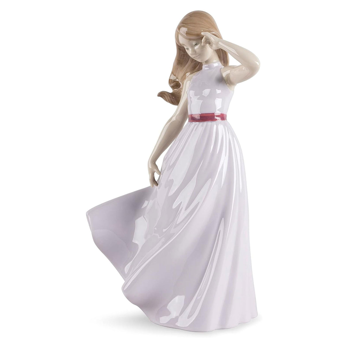 NAO Scultura Figura Damina 30cm Porcellana