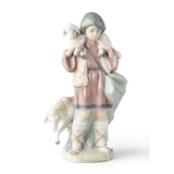 LLADRO' Figurina Natività Pastorello 21x11cm Porcellana
