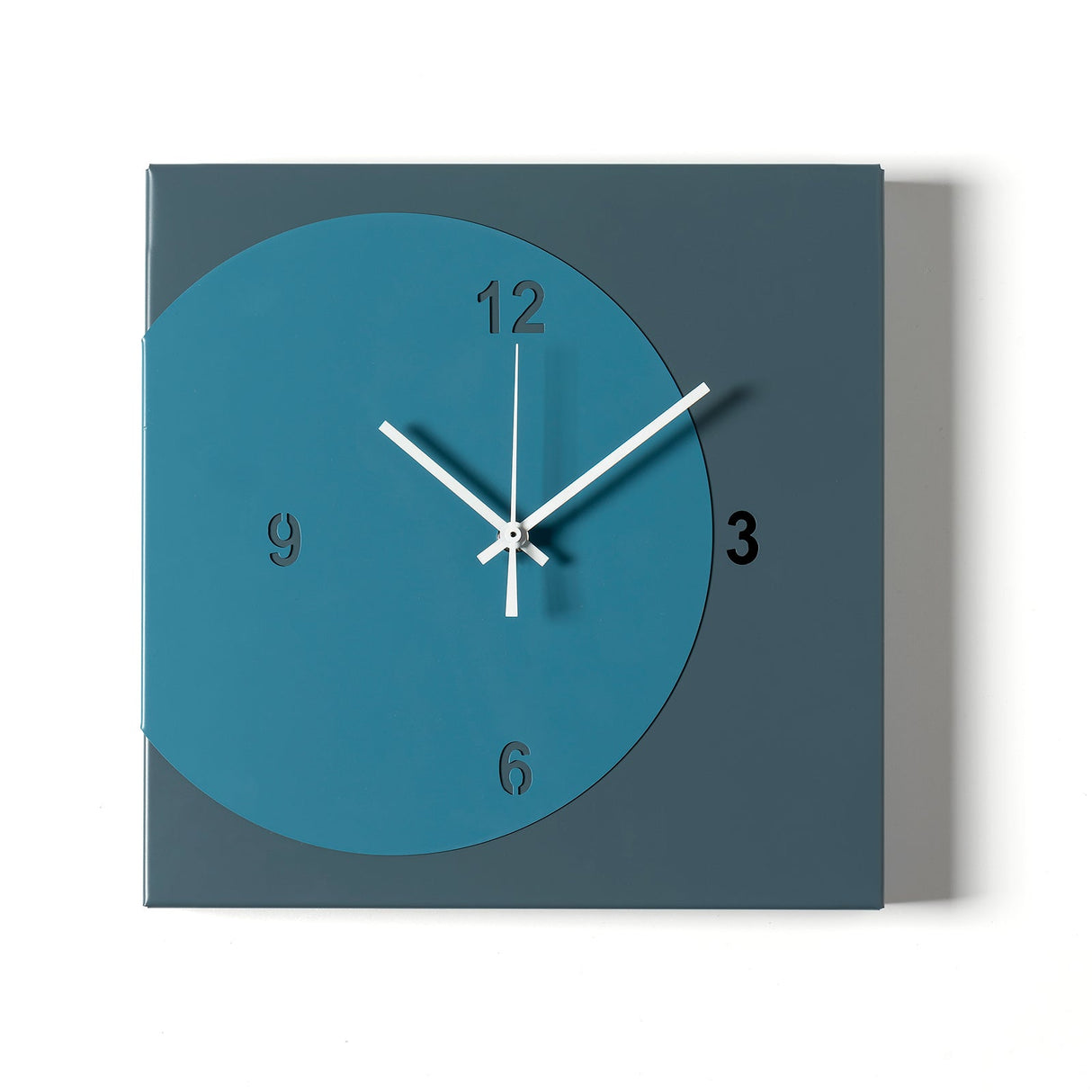 ARTI & MESTIERI Orologio di Design Minimal Ecleo Petrolio Blu Oltremare 28x28cm