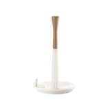 Portarotolo Tierra Guzzini in plastica riciclata bianco latte 30 cm