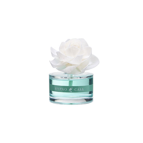 HYPNO CASA Diffusore a Bastoncini con Fiore Bianco Rosa 60ml Acqua Marina