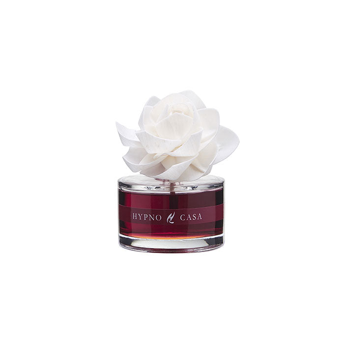 HYPNO CASA Diffusore a Bastoncini con Fiore Bianco Rosa 60ml Mosto D'Autunno