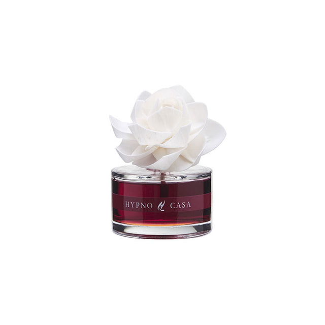 HYPNO CASA Diffusore a Bastoncini con Fiore Bianco Rosa 60ml Mosto D'Autunno